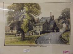 Water colour of Leverpark Rivington signed and dat