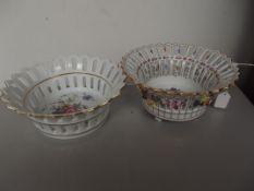 Dresden fruitbowl and one other