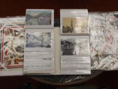 Postcard album with Coronation scarfs