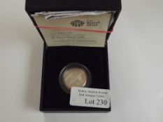 Royal Mint 2008 Royal Shield of Arms £1 silver pro