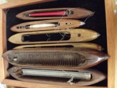 Collection of seven shuttles