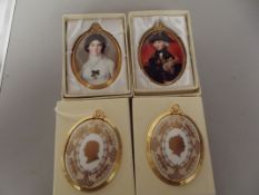 Set of 4 ceramic plaques
