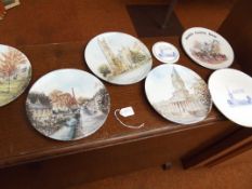 Collection of cabinet plates, all Bolton related