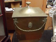 Brass coal shuttle