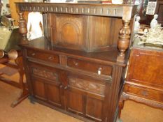 Oak court cupboard