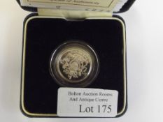 1998 silver proof one pound coin