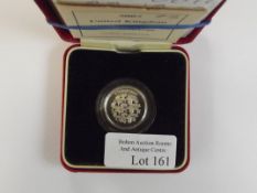Royal Mint 2002 silver proof Piedfort one pound coin
