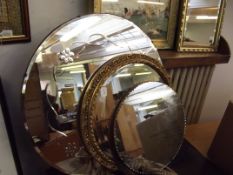 3 circular mirrors