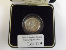 2001 silver proof one pound coin