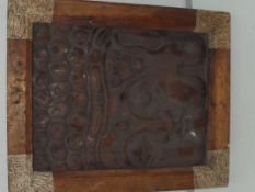 Wooden framed Buddha