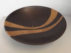 Wooden fruit bowl