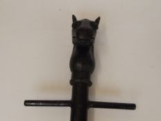 Hitching post in the form of a horse, over 5 foot