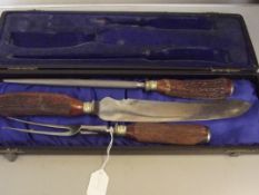 Victorian carving set