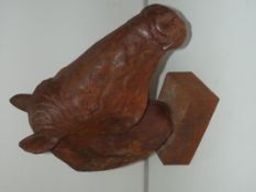 Cast-iron horses head