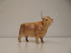 Beswick bull, horn restored