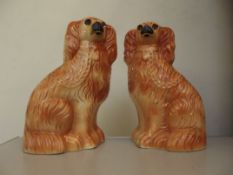 Pair of Staffordshire dogs