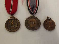 Three German style medals