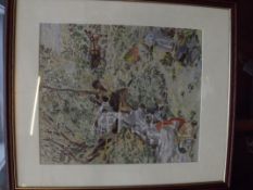 River scene embroidery