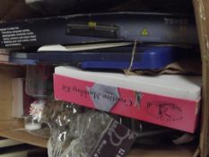 Large box of craft making supplies