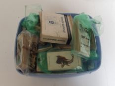 Box of cigarette cards