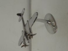Chrome bomber aeroplane