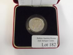 Royal Mint 1988 silver proof Piedfort one pound co