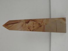 Large hard stone obelisk