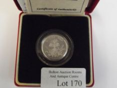 Royal Mint 1984 silver proof Piedfort £1 coin