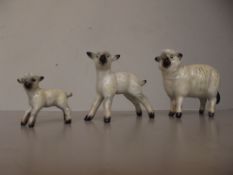 3 Beswick animals