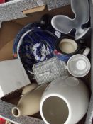Box to include art glass and other ceramics