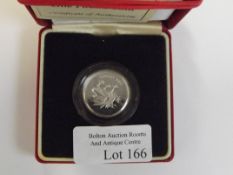Royal Mint 1995 silver proof Piedfort one pound coin
