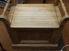 Gothic storage box/piano stool