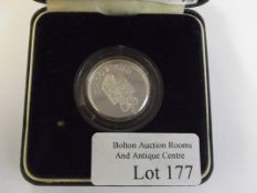 1998 silver proof one pound coin