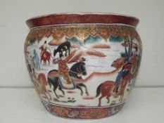 Chinese fish bowl jardiniere