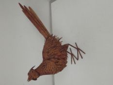 Metal pheasant