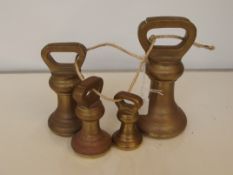 4 brass weights