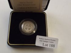Royal Mint 1996 silver proof one pound coin