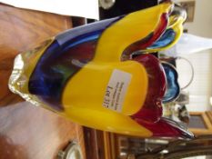 1960's art glass vase