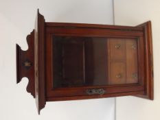 Edwardian three drawed pipe holder case