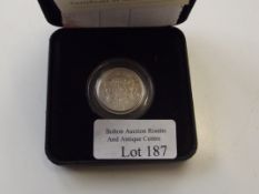 Royal Mint 2008 silver proof one pound coin