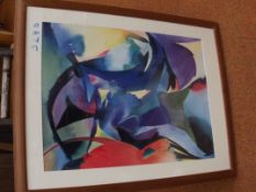 Large abstract painting