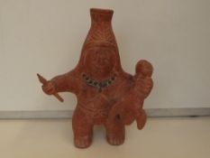 Aztec terracotta figure
