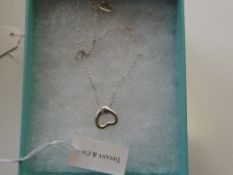 Tiffany & Co heart pendant and chain