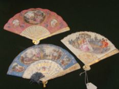 The fans of Fitzwilliam museum 3 ceramic fans