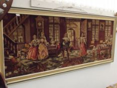 Large framed woolwork