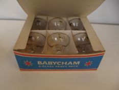 Babycham 6 glass party pack with original box