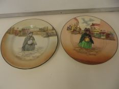2x Royal Doulton Sairey Gamp plates