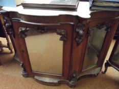 Victorian marble topped and mirrored chiffonier