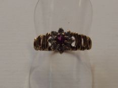 9 ct gold dress ring