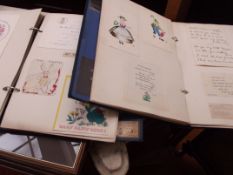 Two well-stocked scrap books